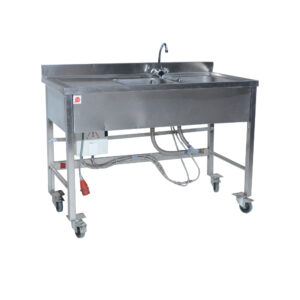 Spoelbak dubbel met verlek & boiler 16A - 1