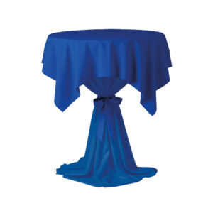 Statafelhoes met strik & napperon - KOBALT BLAUW