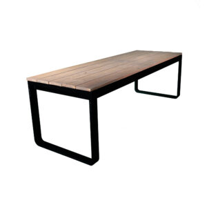 Flow Dinner Black Wood Brown