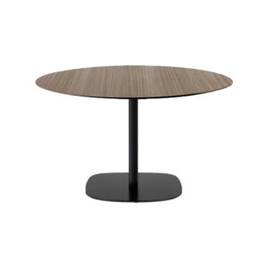 Entra Black Lounge Round Wood