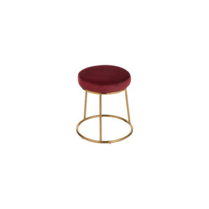 June pouf gold wine red