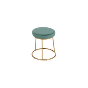 June pouf gold turquoise