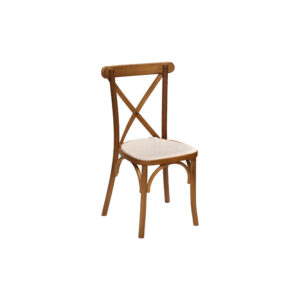 Crossback & cushion off-white