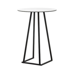 Stella High Black Round White