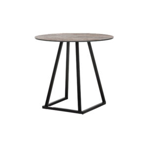 Stella Dinner Black Round Rusty
