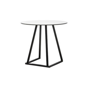 Stella Dinner Black Round White