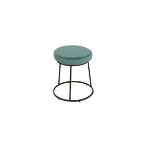 June pouf black turquoise