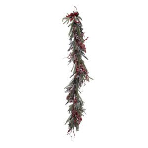 Frosted berry pine garland