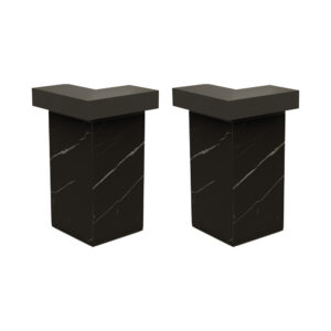 Barra Corner Black - Marble (2 pcs)