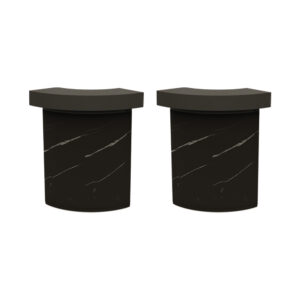 Barra Curved Black - Marble (2 pcs)