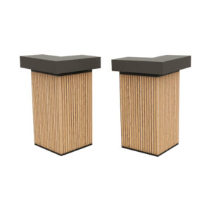 Barra Corner Black - Walnut (2 pcs)
