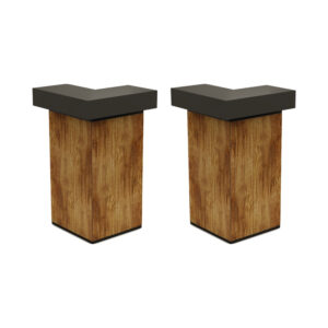 Barra Corner Black - Wood naturel (2 pcs)