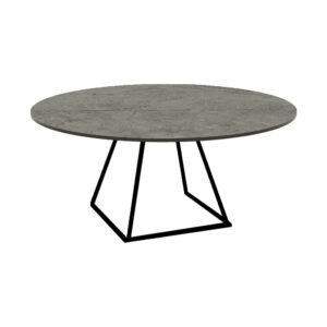 Stiene Round Black Grigio