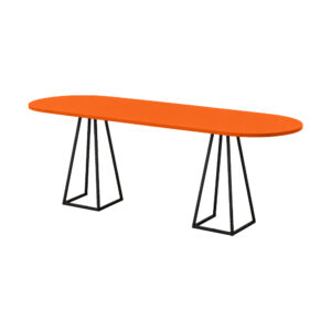 Stella high black orange oval