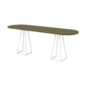 Stella high white olive oval