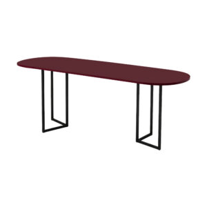Taro high black burgundy oval