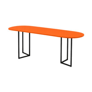 Taro high black orange oval