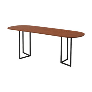 Taro high black walnut oval
