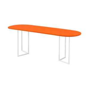 Taro high white orange oval