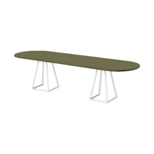 Stella dinner white olive oval