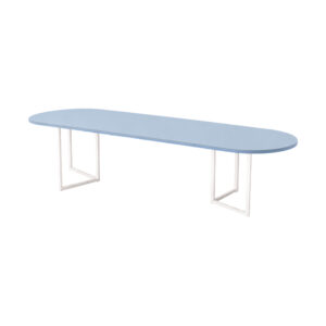 Taro dinner white light blue oval