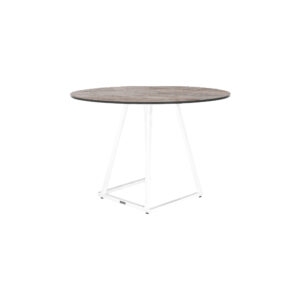 Stella dinner white round rusty